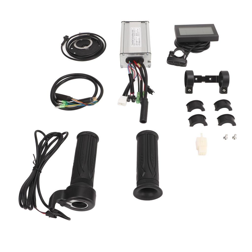 Electric Bike Conversion Kit with 22A Dual Mode Controller LCD3 Panel Throttle Grip for Electric Bicycles Scooters 500W