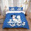 Dalmatian Family Paws Print 3Pcs Bedding Setduvet Cover With 2 Bedropillowcase Home Birthday Gift