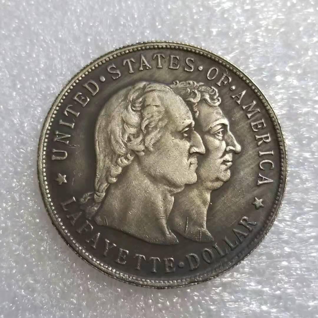 Памятная монета Лафайет 1900 года, античная латунь 107610133
