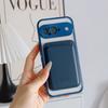 Clear Wireless Charge Magnetic Case For Google Pixel 9 Pro XL 9A 8A 7A PU Leather Card Holder Shockproof Lens Protection TPU Phone Cover