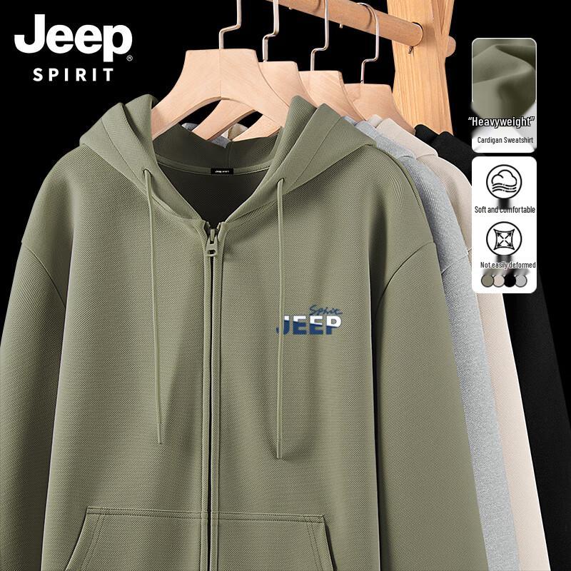 

JEEP SPIRIT Men s Full-Zip Hooded Sweatshirt 3XL