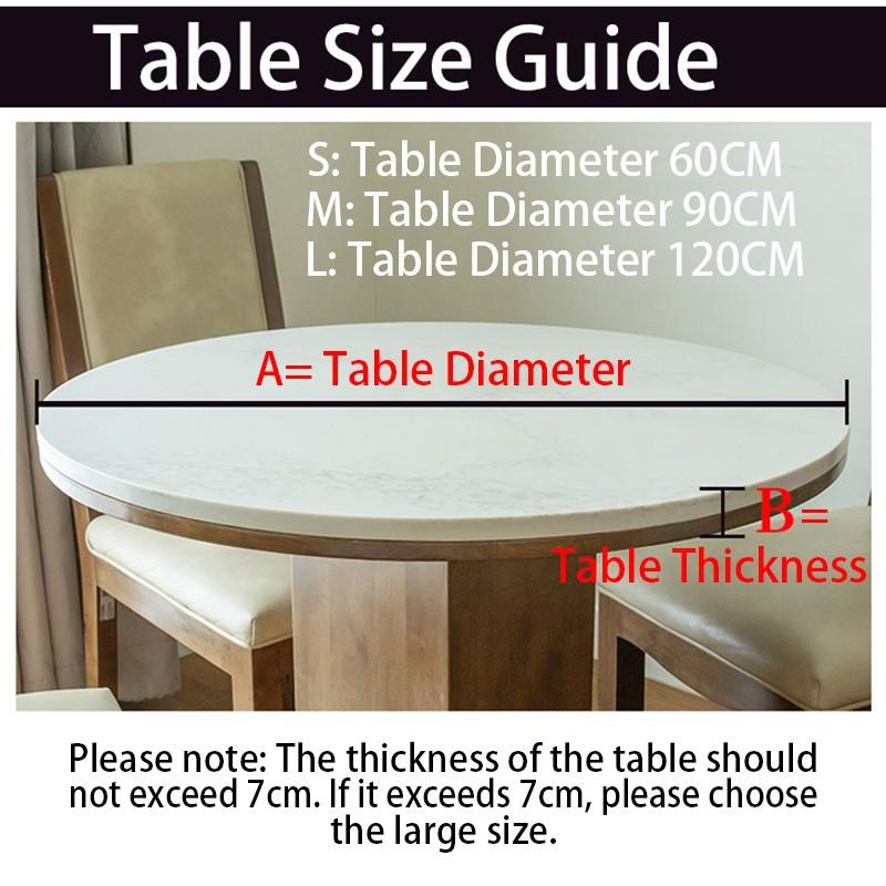 1PC Waterproof Floral Tablecloth Round Fitted Elastic Edged Tablecloth Picnic Table Cover Farmhouse Decorations Picnic Kitchen