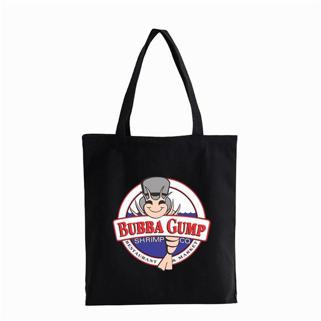 

Тренд Ретро 1994 BUBBA GUMP SHRIMP Сумка-шоппер Модная женская сумка Bubba Gump Холстовая сумка Сумка на плечо 24*26cm