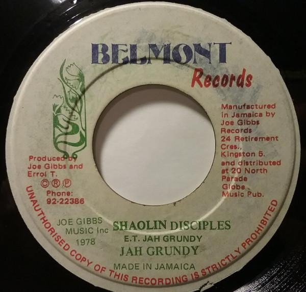 7-дюймовая пластинка JAH GRUNDY  JOE GIBBS  THE PROFES  Shaolin Disciples  Kick To Yu Chin NONE Belmont Records 1978 Ямайка Регги Ска  Даб Б/у