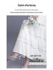 White 3-Tier Lace Trim Flare Skirt - Spring/Summer 2026 Collection