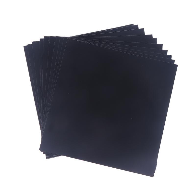 10-Pcs  Double-Sided Black Laser Test Paper for High-Contrast Beam Profiling, Spot Focusing & Machine Calibration