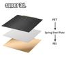 Voron 2.4 pei pet sheet 350*350mm Double Side Texture Smooth Magnetic Bed Build Plate Spring Steel Sheet PEI Powder Coated Plate