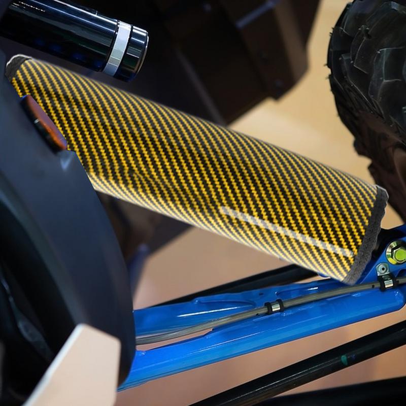 Stoßdämpferabdeckungen Wasserdicht Staubdicht Kohlefaser Vorderradgabel Einstellbar Motorrad Schutzstange Schutzmanschetten Schützende Stoßdämpfer