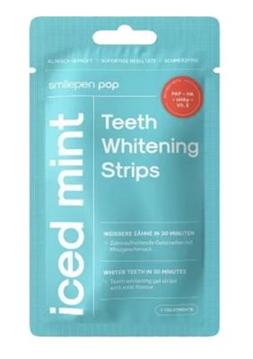 Iced Mint Smilepen Pop Teeth Whitening Strips Set 14 Pcs