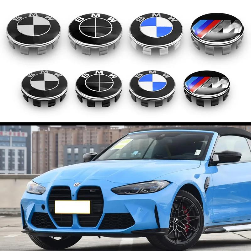 4 Pezzi 56mm 68mm Coprimozzi Centrali per Ruote con Logo Emblema M Per BMW X1 X3 X5 X6 X7 Serie 1 3 4 5 6 7 E36 E39 E46 E60 E90