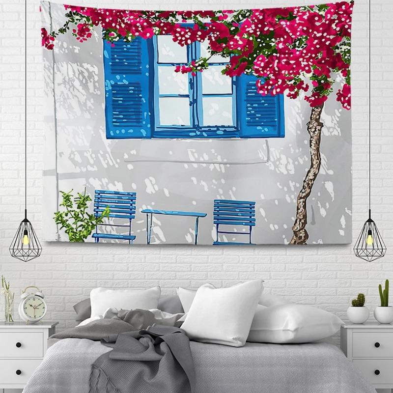 Мультфильм переулок уличного узора гобелен украшение стены дома гобелен офис гостиная — фото 10