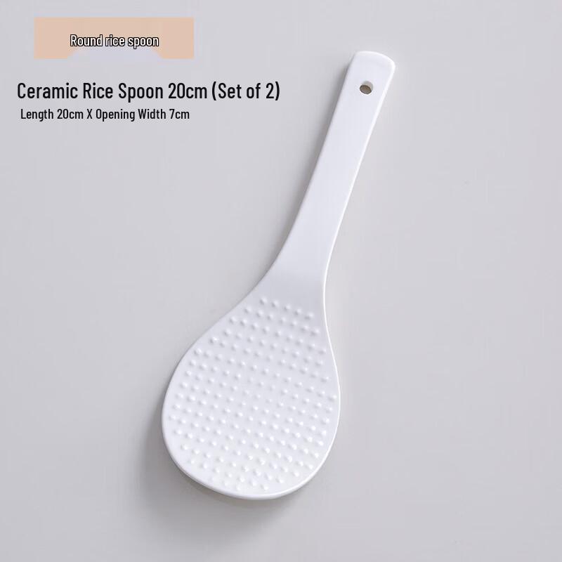 Ceramic Extra Large Long Handle Soup Spoon