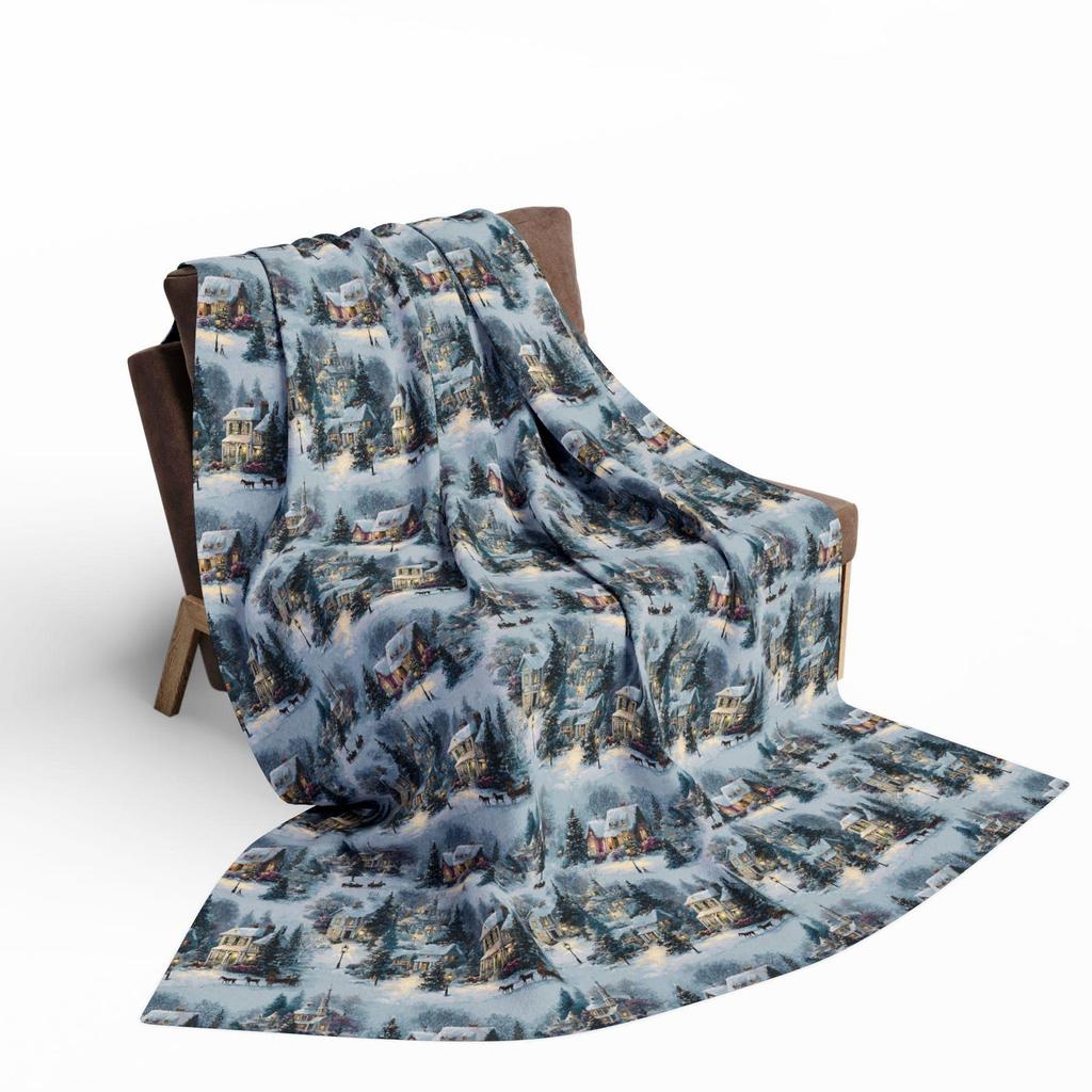 Yuletide Wonder- Cozy Winter Fleece Blanket | Perfect for the Holidays, Home Decor, Gifts, Snuggling, and Winter Celebrations