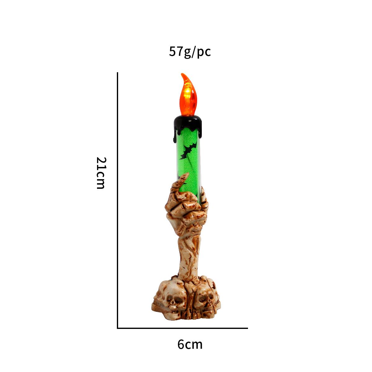 

Подсвечник в виде руки призрака на Хэллоуин: Жуткая настольная лампа и креативное украшение в виде руки скелета