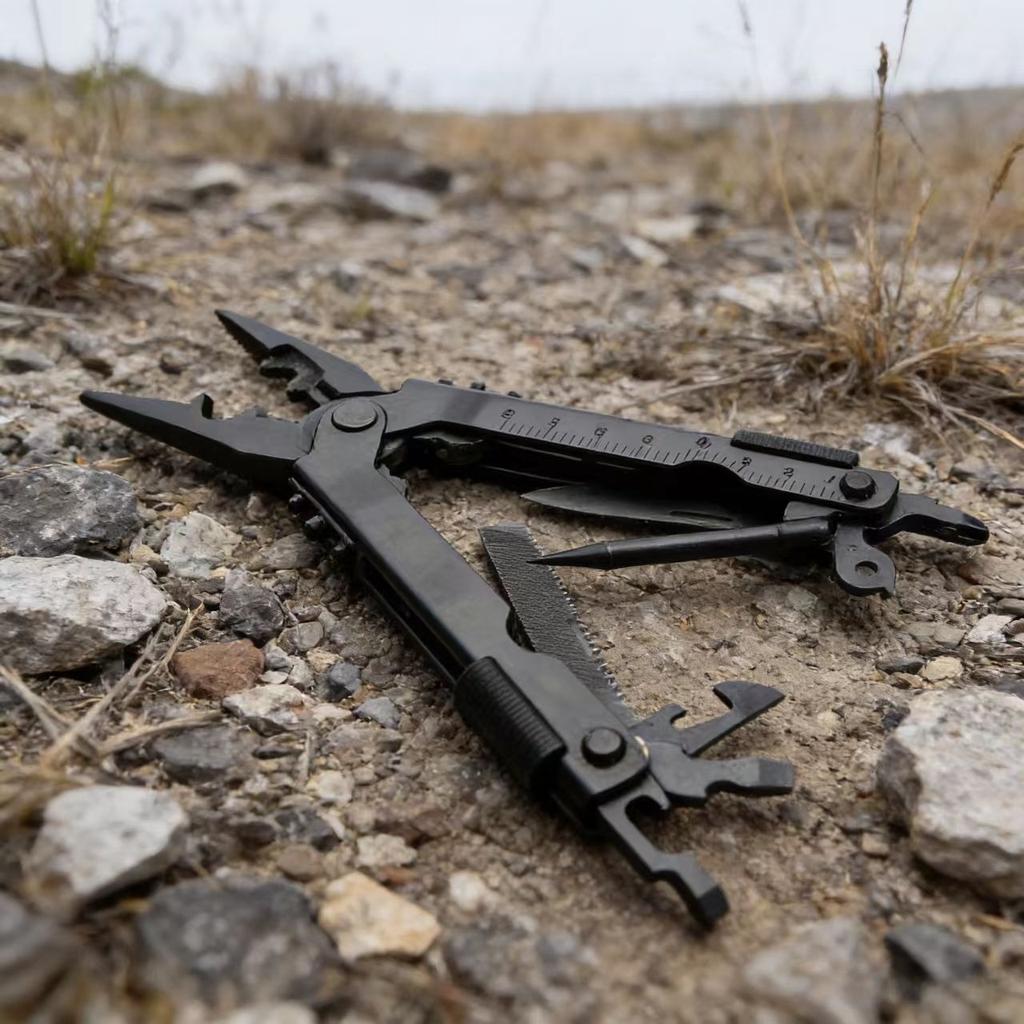 Portable Pocket Multitool - Stainless Steel Pliers, Knife & Screwdriver for Outdoor Survival, Camping, Hunting & Hiking