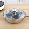 Egg Poacher Pan Stainless Steel Poached Kitchen Egg Cooker Perfect Poached Eggs Maker Induction Cooktop Egg Steamer Frying Pans