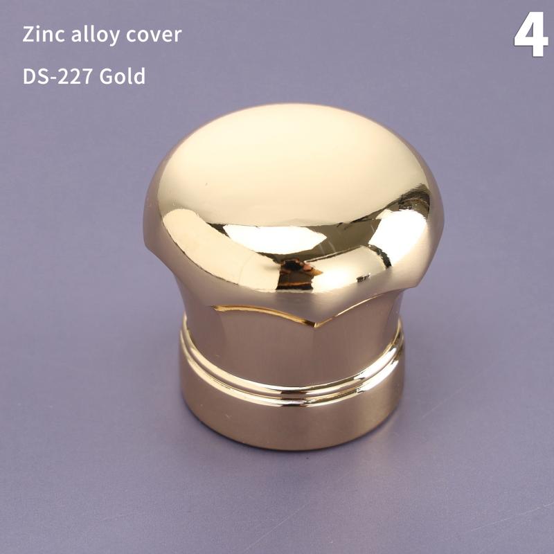 Gold Zinc Alloy 15mm Perfume Bottle Cap Anti-leak Metal Spray Lid for Glass Perfume Atomizer Gifts