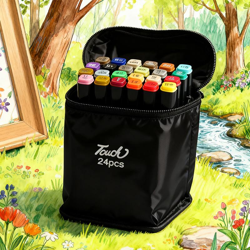 24/36/48/60/80/120/168/Colors Alcohol Drawing Markers Dual Tip Permanent Art Sketch Markers for Illustration School Supplie