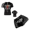 Herren Kompressions MMA Boxen Trainingsset Kurzarm Rash Guard Shorts Kampfsport Fitness