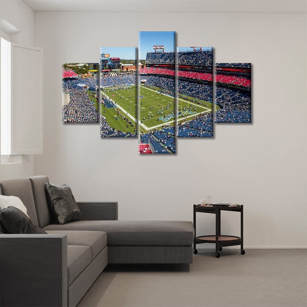 5Pcs Nissan Stadium Soccer Stadium Room Printing Football Sports Boys Canvas Poster HD Print No Framed 5 Panel Modern Wall