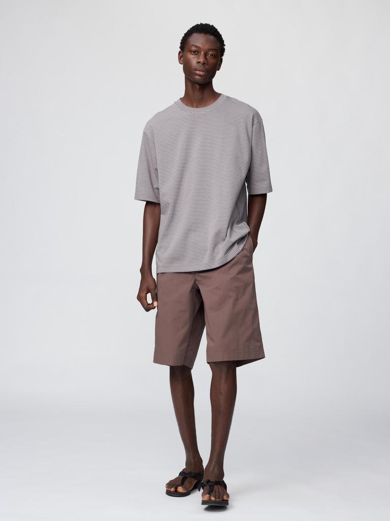 AIRism Bomull Oversized Randig T-shirt