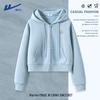 Huili Women's Loose Fit Hooded Cardigan Sweatshirt