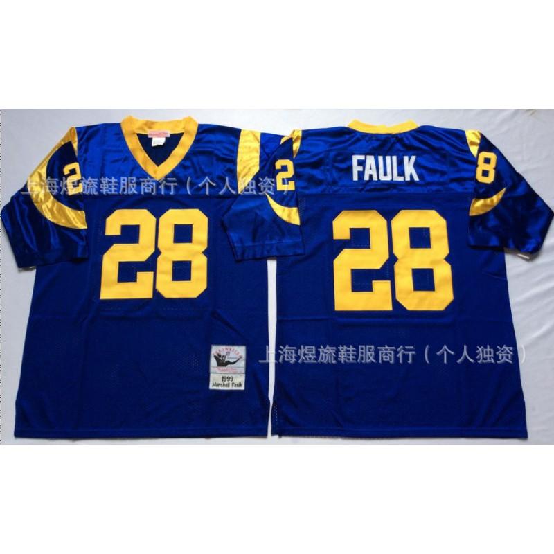 St. Louis Rams Vintage Football Jersey Mitchell Ness Embroidered NFL Style Team Apparel Men