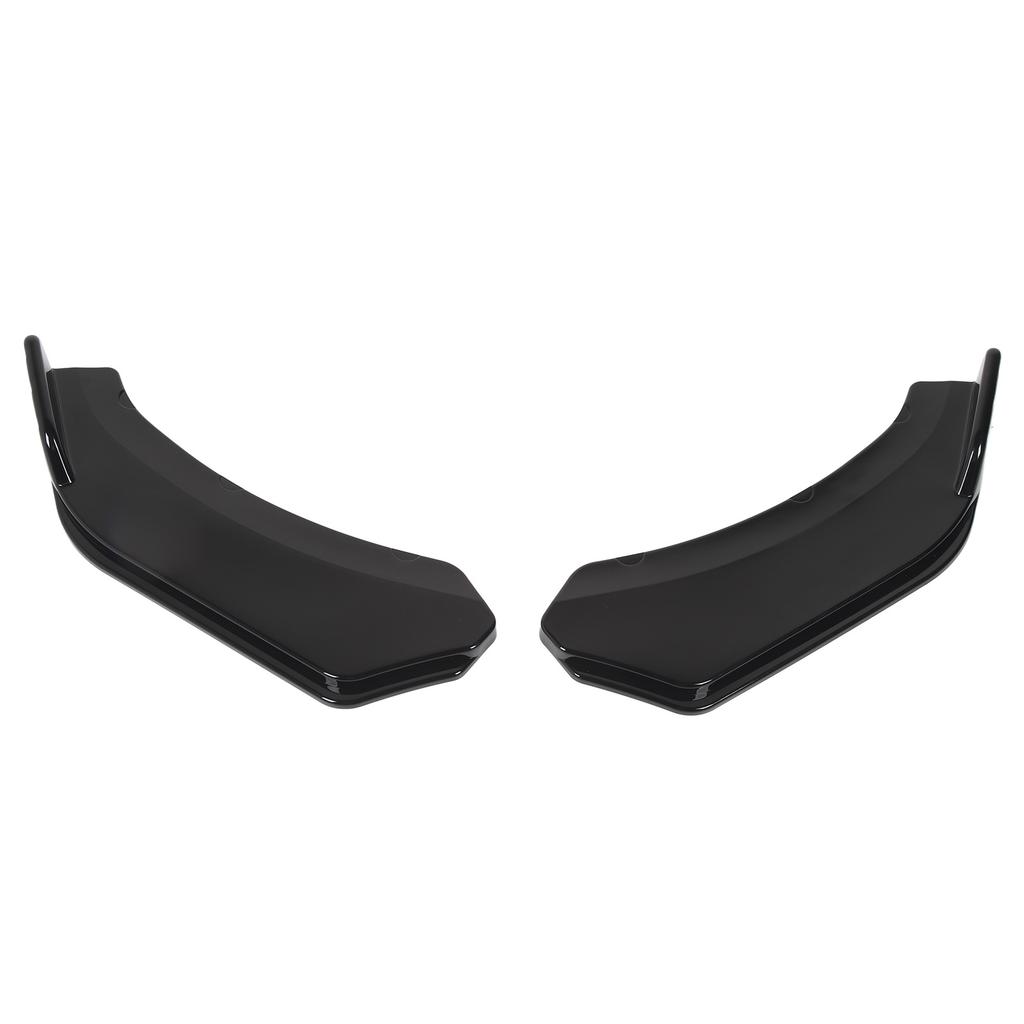 2Pcs Front Bumper Lip Angle 56cm Left And Right Bumper Protector Glossy Black Lip Splitter for Vehicle