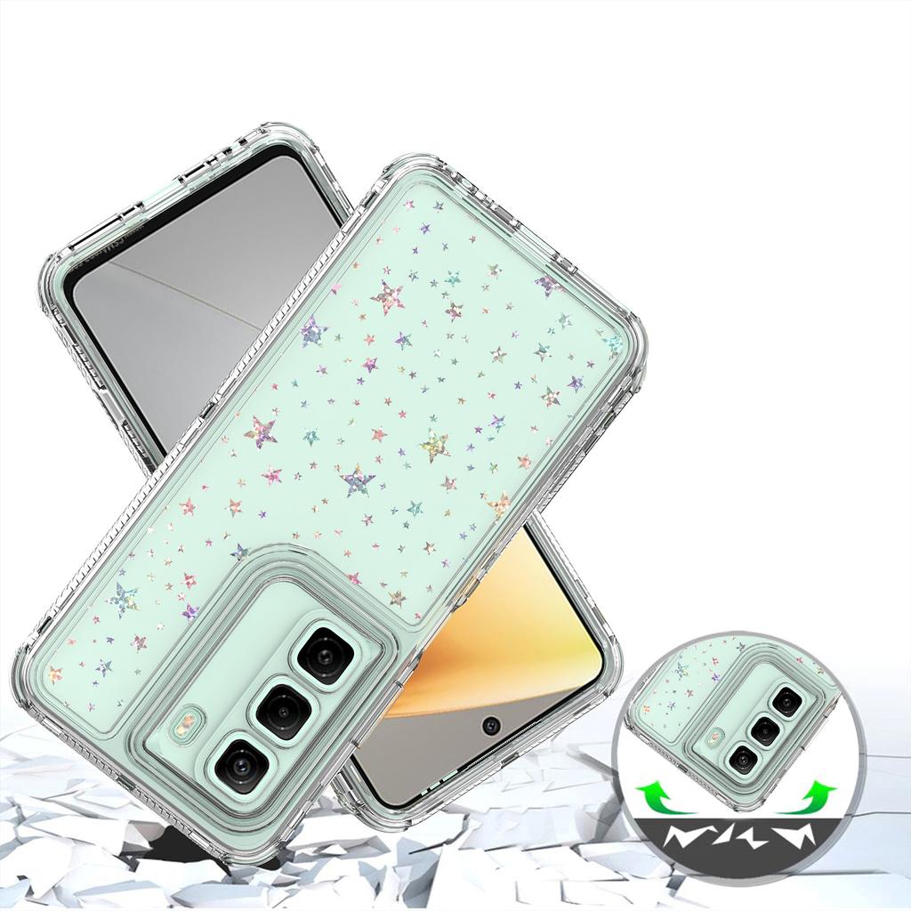 For Infinix Hot 50 4G Case Precise Cutouts Acrylic TPU Clear Phone Cover with Laser-printed Film