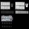 Extras Long Nail Tip,Half Cover C Curves Fake Nail Tips,Square/Almond Press On Nail Full Cover False Nail for Nail Salon