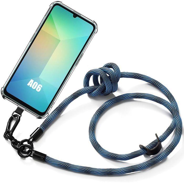 Coque pour Samsung Galaxy A06 - Protection avec Cordon Démontable Bleu - BOOLING