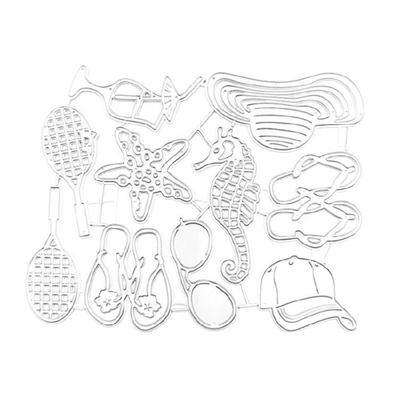 Strand Ausgestanzte Feiertagsserie Metall-Stanzformen für DIY-Kartenherstellung Scrapbooking