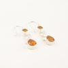 Natural Citrine Gemstone 925 Sterling Silver Jewelry Handmade Women Earrings 2" EE-156-1