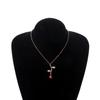 Personality temperament red rose trend necklace, simple fashion necklace