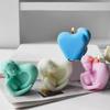 Creative Heart in Hand Silicone Candle Mold Wedding Decoration Candle Molds Silicone Texture for Projects and Candle