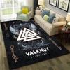 Nordic Viking Odin Valhalla Valknut Carpet Rug for Bedroom Living Room Home Sofa Decoration,Children Game Large Decor Floor Mat