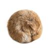 2Pcs Furry Ball Cat Toys Faux Rabbit Fur Cat Kicker Toys Natural Gall Fruit