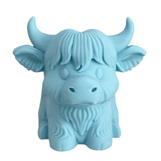 Highland Cow Pen Holder Large Capacity Desk Organizer Box Stationery Storage Container Home Office Desktop Decoration Ornament