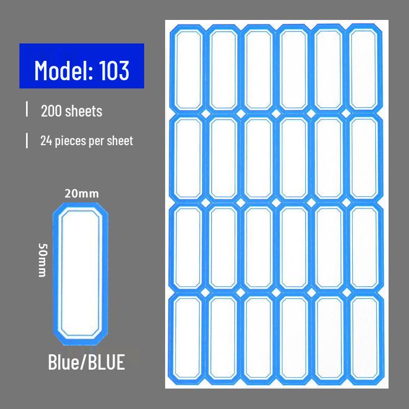 Self-Adhesive Label & Name Stickers for School & Warehouse Classification