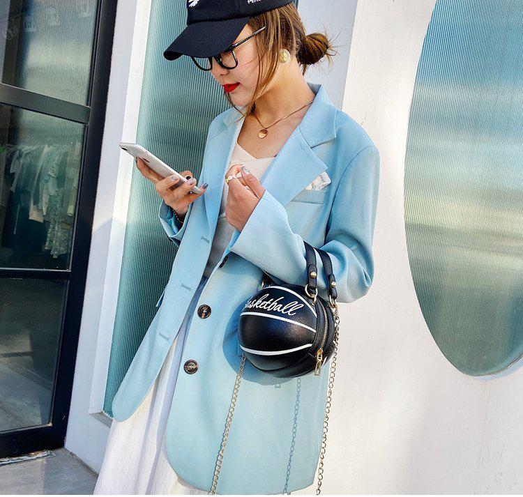 2024 Trendy Women's Basketball Handbag - European & American Style, Shoulder & Crossbody Bag.