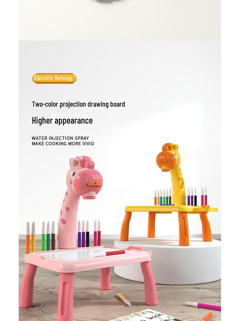 Little Deer Projector Drawing Board: Educational Art & Writing Toy for Children