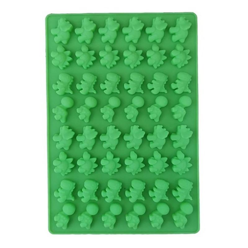 48 Hål Håligheter Dinosaurie Mjuk Choklad Silikon Iskubbricka Form Godisform