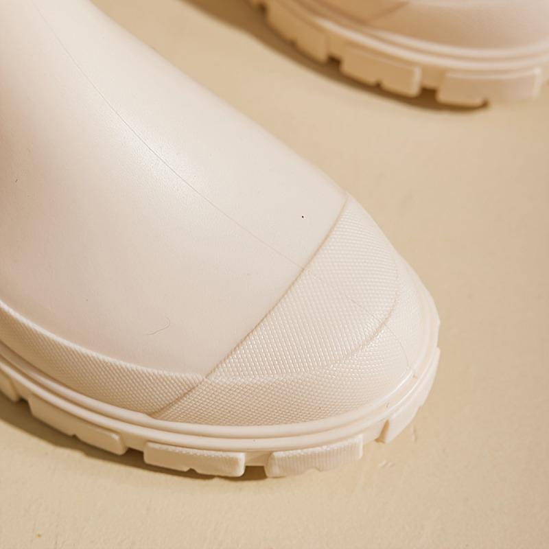 Women's Mid-Calf Rain Boots | Thick Non-Slip Sole, PVC Upper, Casual & Formal Wet Weather Footwear, Rain Shoes, Footwear, Rainy Day Shoes