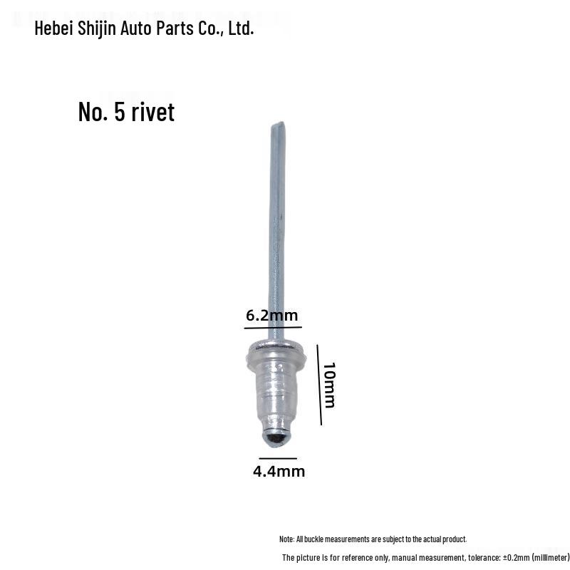 Universal Car Side Window Speaker Rivet - Iron Aluminum Three-Pronged Pull-Through Flowering Design