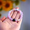 Amethyst Lavendel Mehrfarbig Perlenarmband für Damen - Elegant, hochwertiges Schmuckaccessoire
