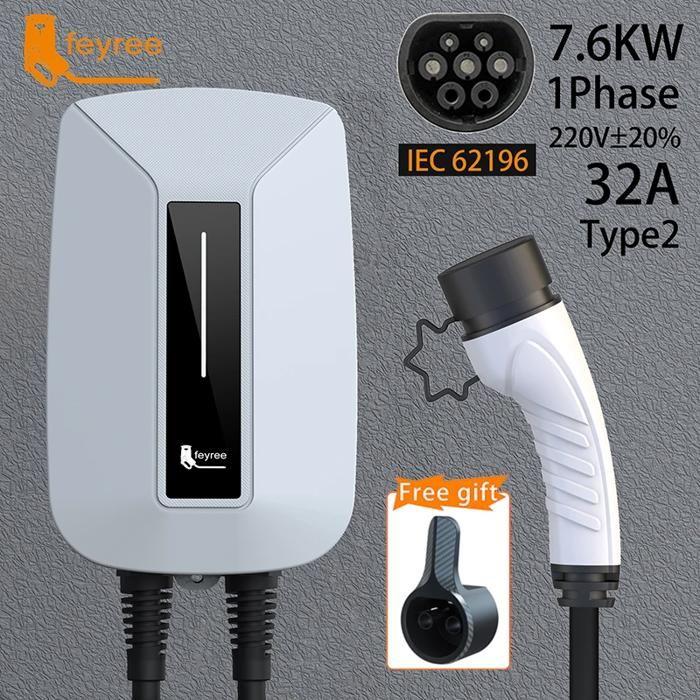 Chargeur EV, Courant de 32A, Puissance de 7kw, type2 32A 7KW