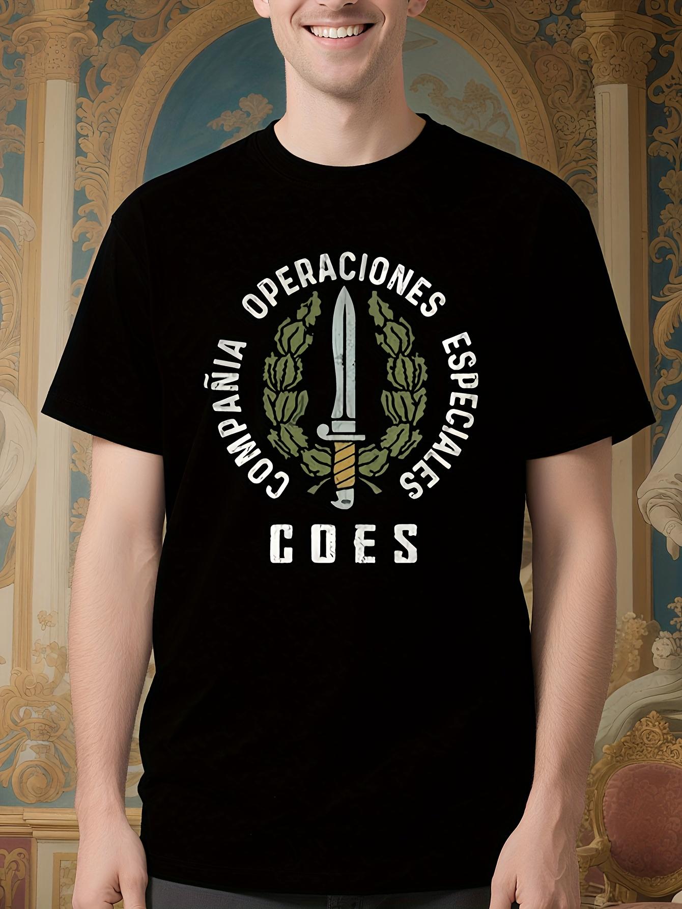 Spanish Special Operations Military Graphic Tshirt - Blac... XXXL