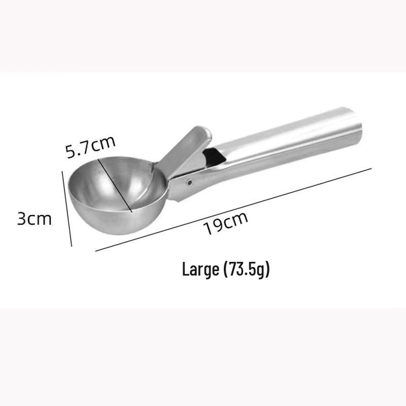 Stainless Steel Multifunctional Ice Cream and Fruit Baller Spoon