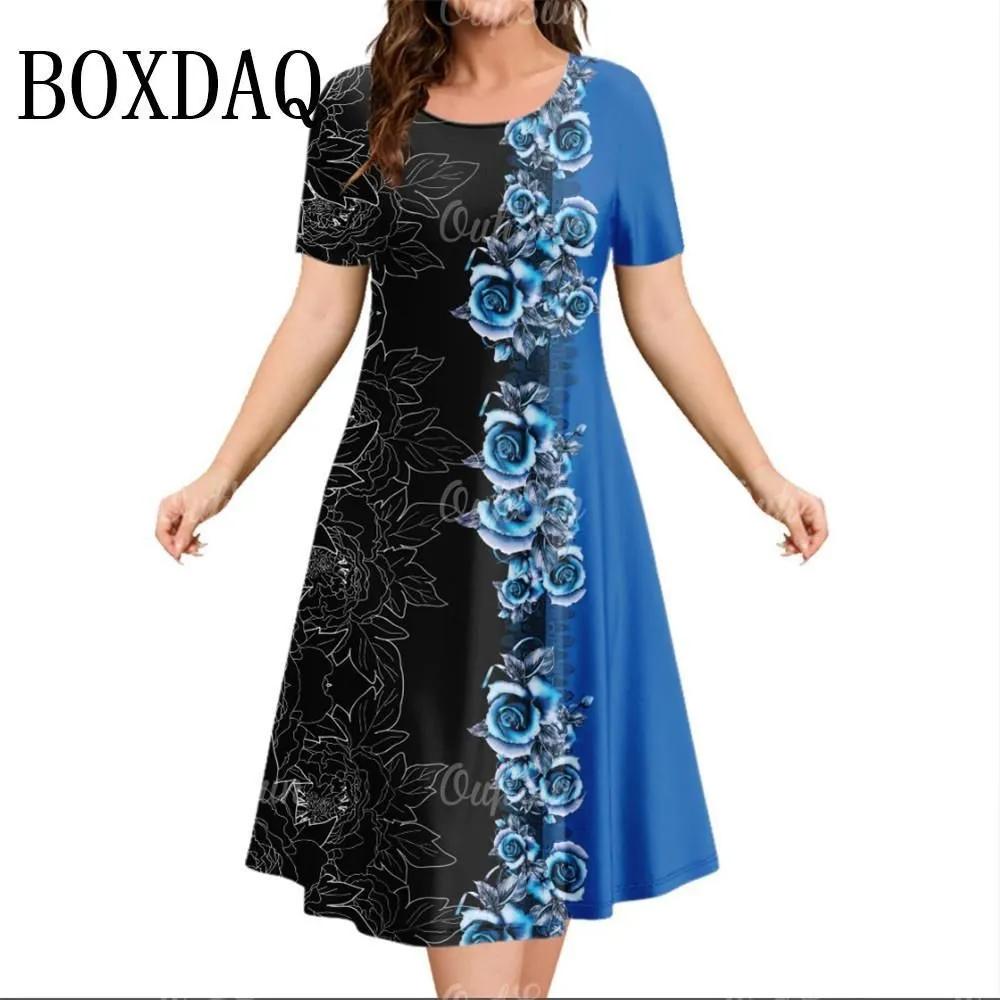Stylish Simple Women s Dress Loose Comfortable Casual Dresses S