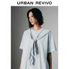 UR 2025 Summer Hooded Shawl Two-Piece Dress